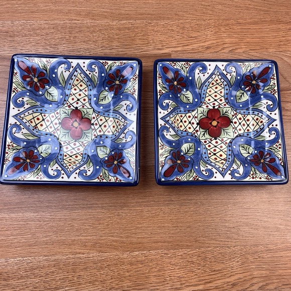 Tabletops Unlimited Other - Lot‎ of 2 Espana Lifestyle Tabletops Unlimited 8" Toluca Plates